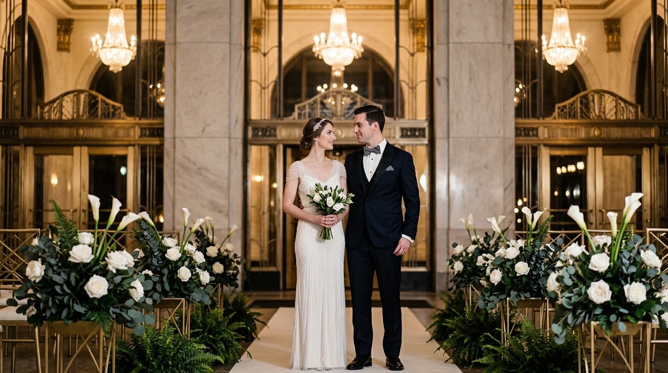 Art Deco Wedding Ideas: Gatsby-Inspired Glamour