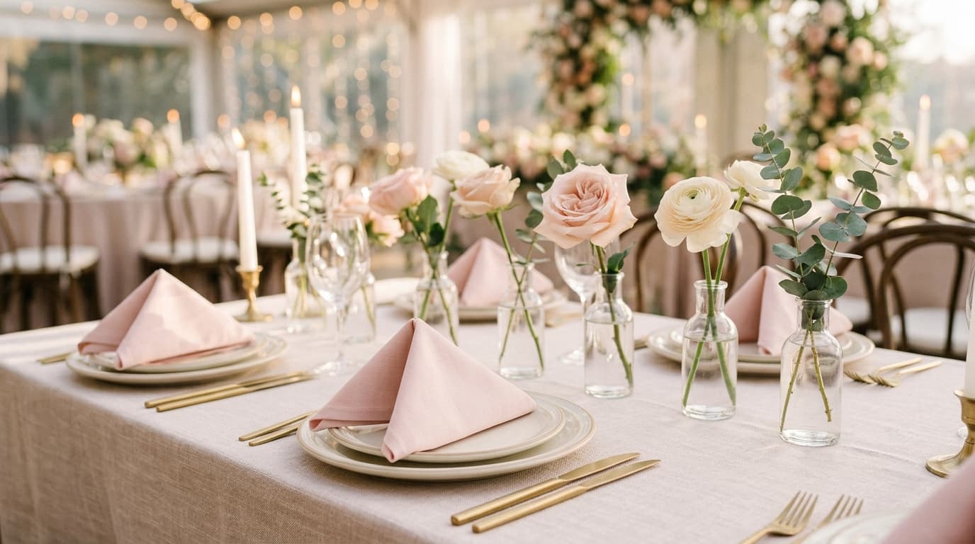 Blush Pink Wedding Table Decor: Soft, Romantic, and Timeless