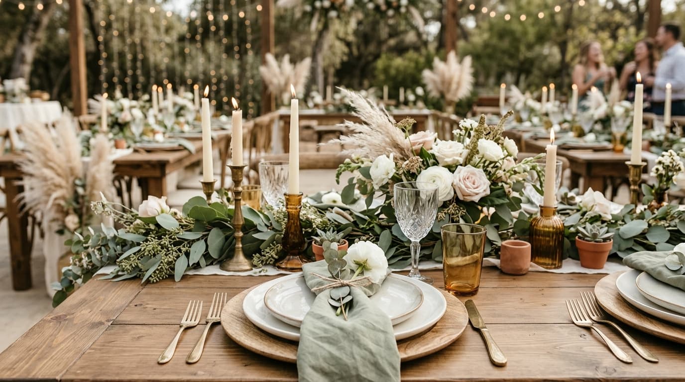 Boho Wedding Table Ideas: Relaxed, Natural, and Beautiful