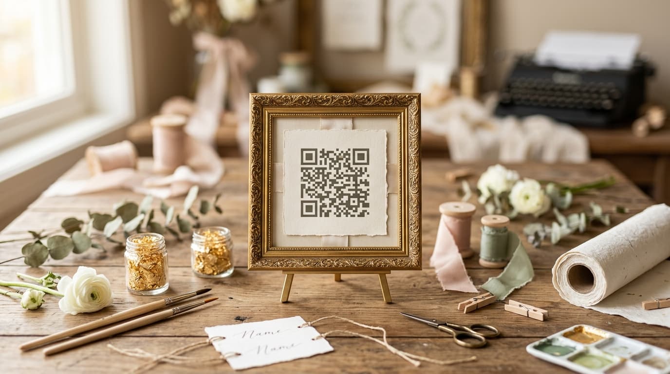 DIY QR Code Frame for Wedding Seating: Elegant Display Ideas