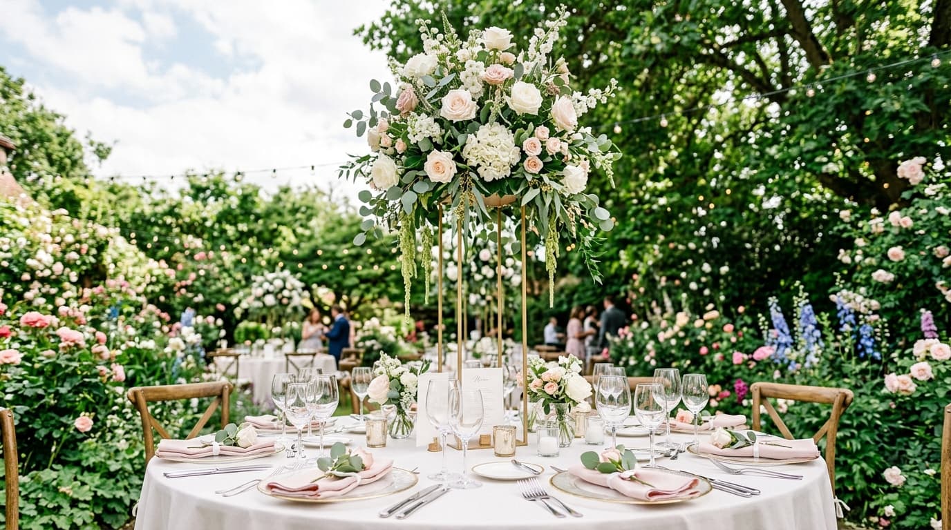 Garden Wedding Table Decor: Bringing the Outside In
