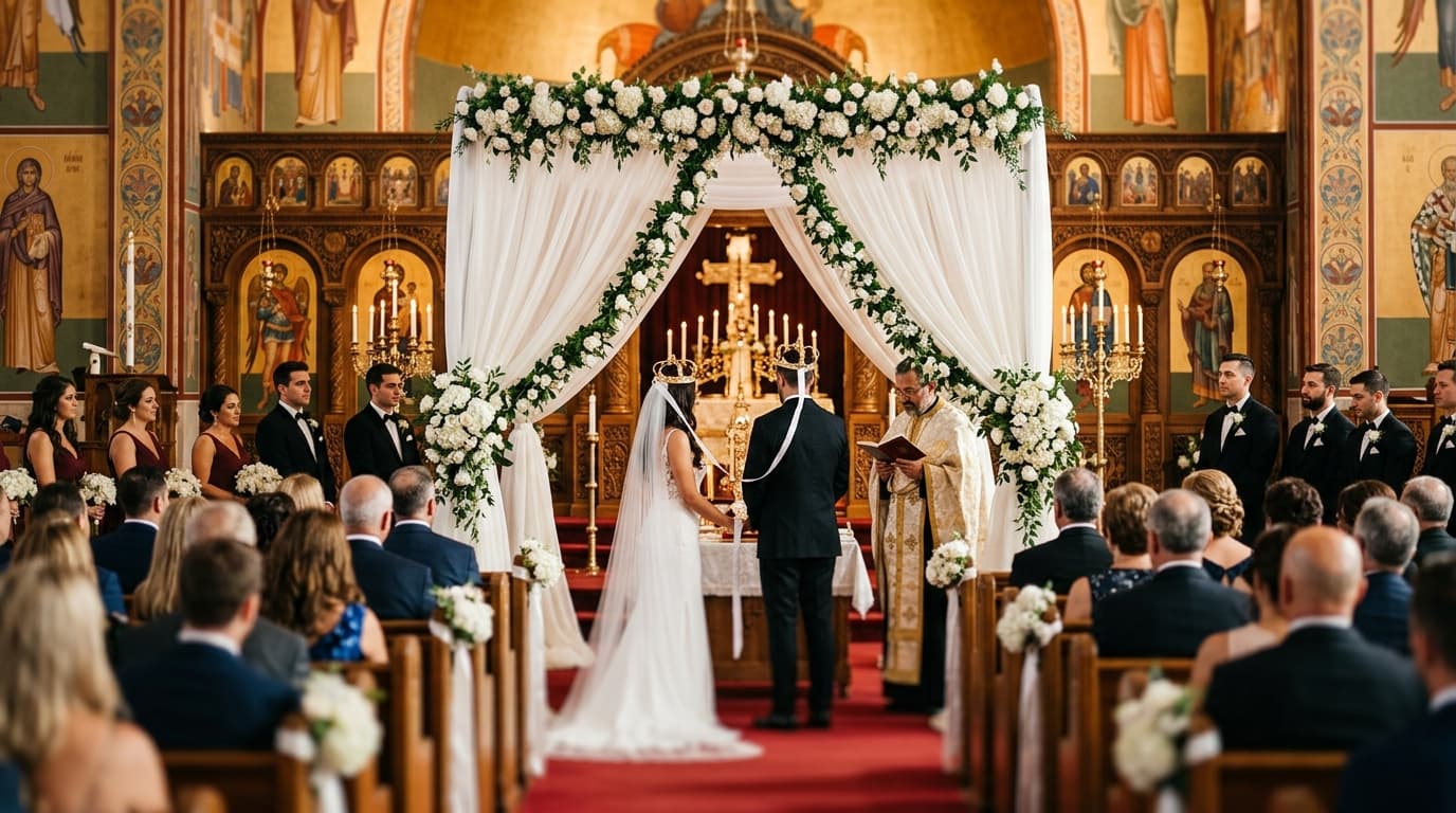Greek Orthodox Wedding Traditions: Crowns, Ceremony, and Dance