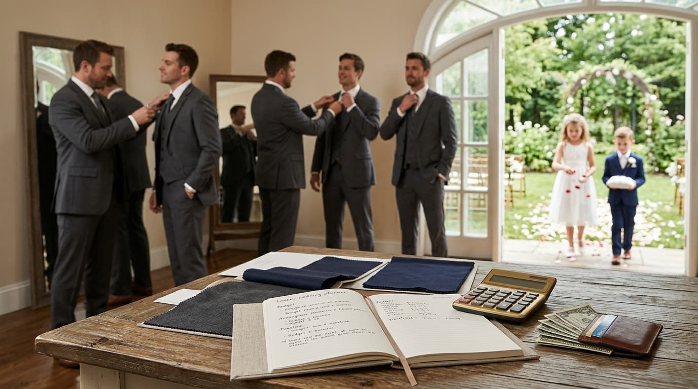 Groomsmen Suit Shopping: Matching, Fitting, and Budgeting