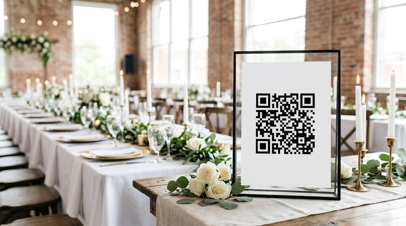 How to Print a QR Code Sign for Your Wedding Seating Chart