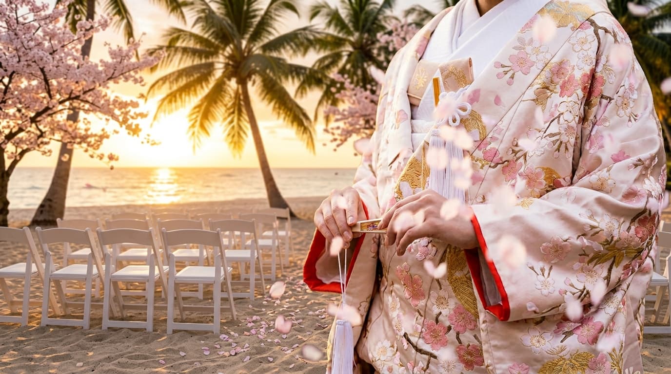 Japan Destination Wedding: Cherry Blossoms and Traditions