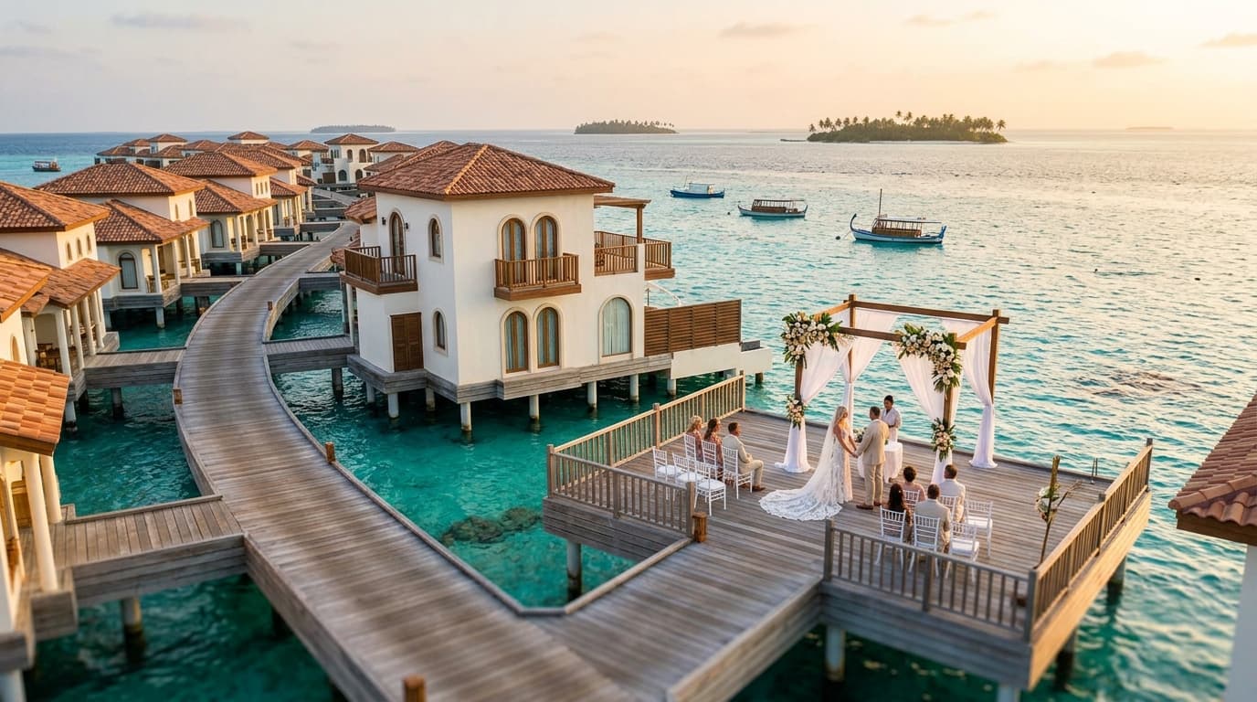 Maldives Destination Wedding: Overwater Romance