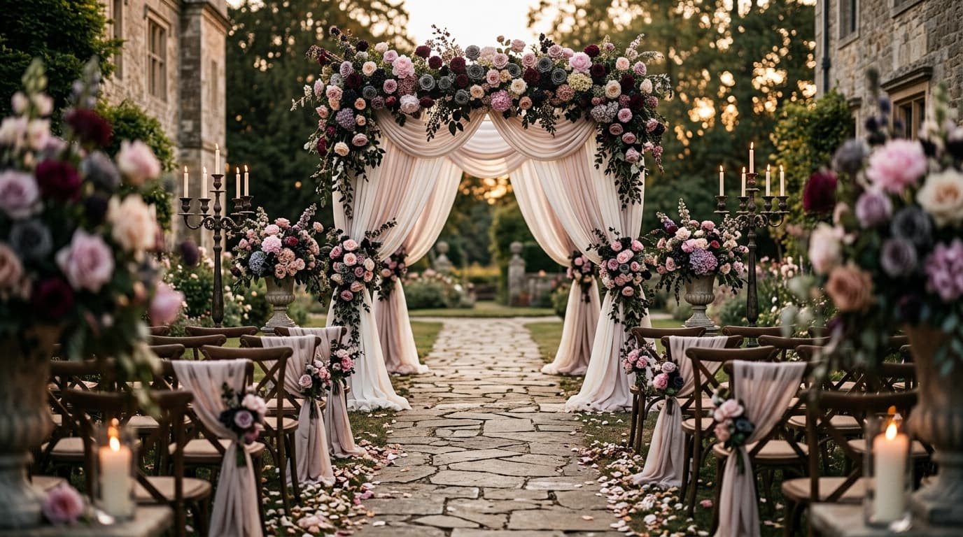 Moody Wedding Ideas: Dark Florals and Dramatic Vibes