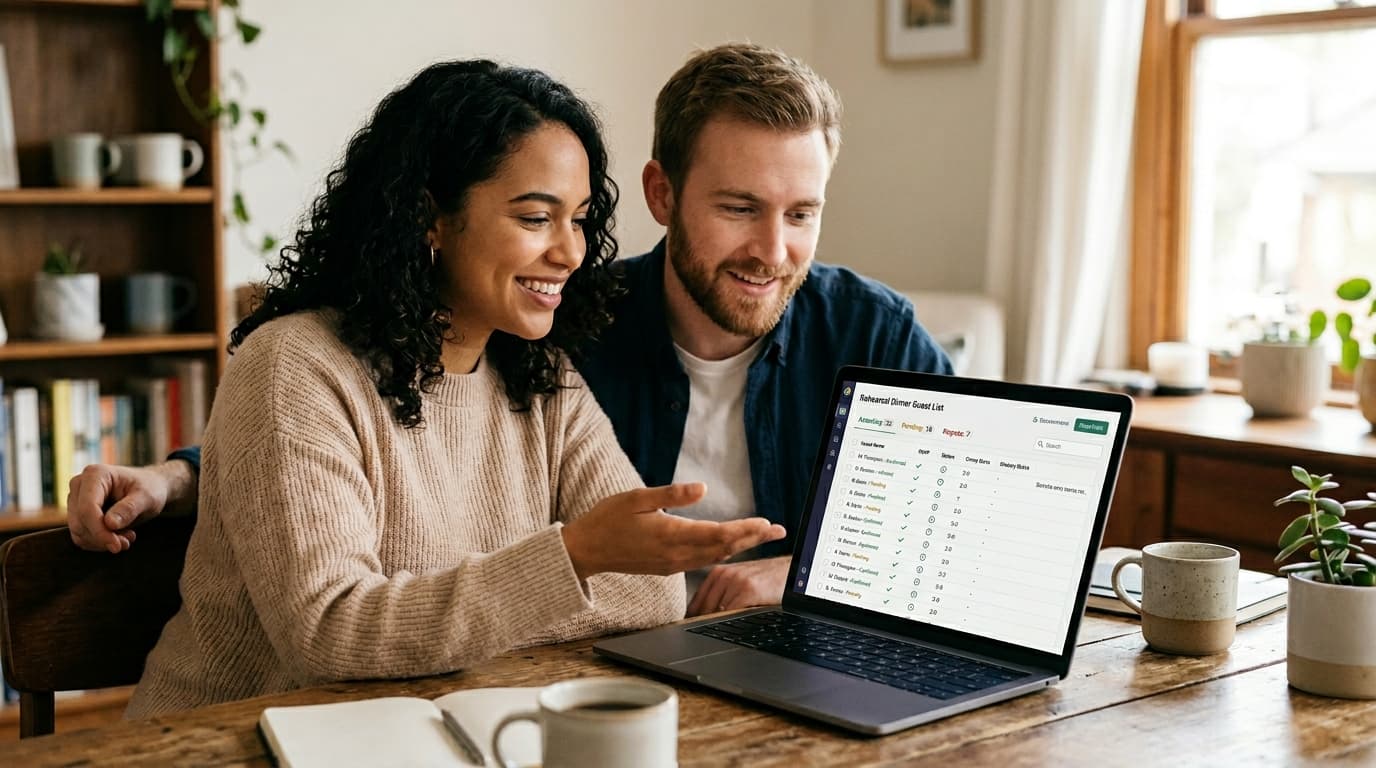 rehearsal dinner guest list