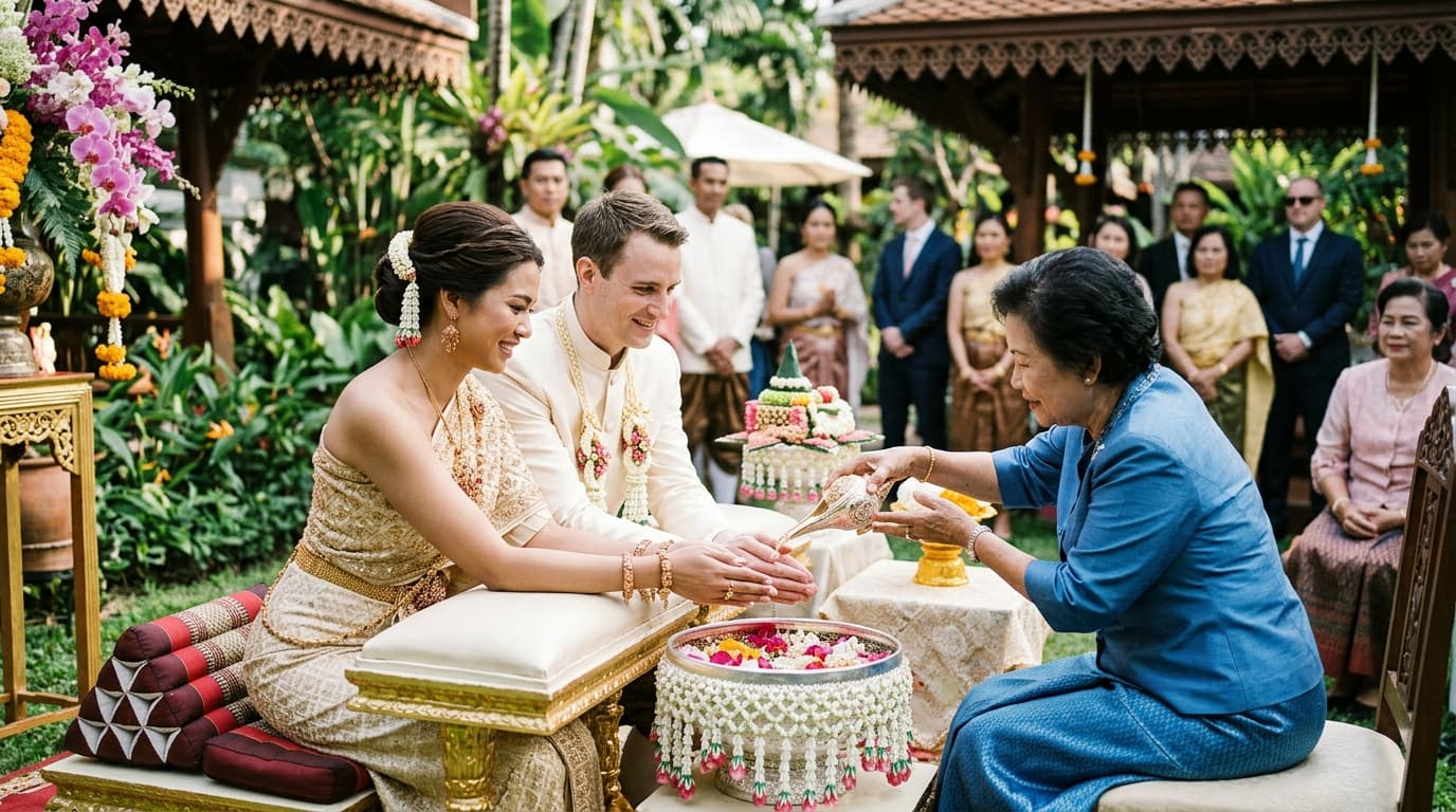 Thai Wedding Traditions: Water Blessings and Ceremonies