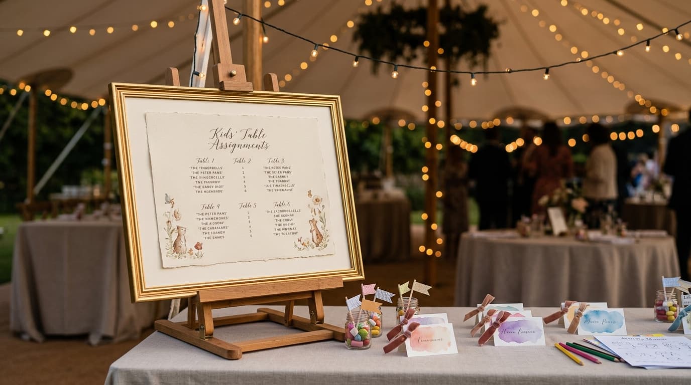 The Kids Table at Weddings: Seating Chart Strategies That Work