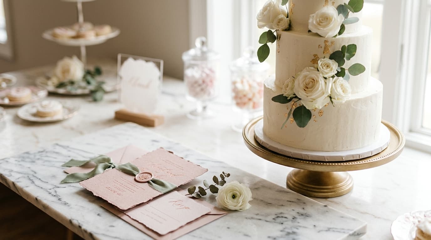 Wedding Cake and Dessert Table Signs: Sweet Display Ideas