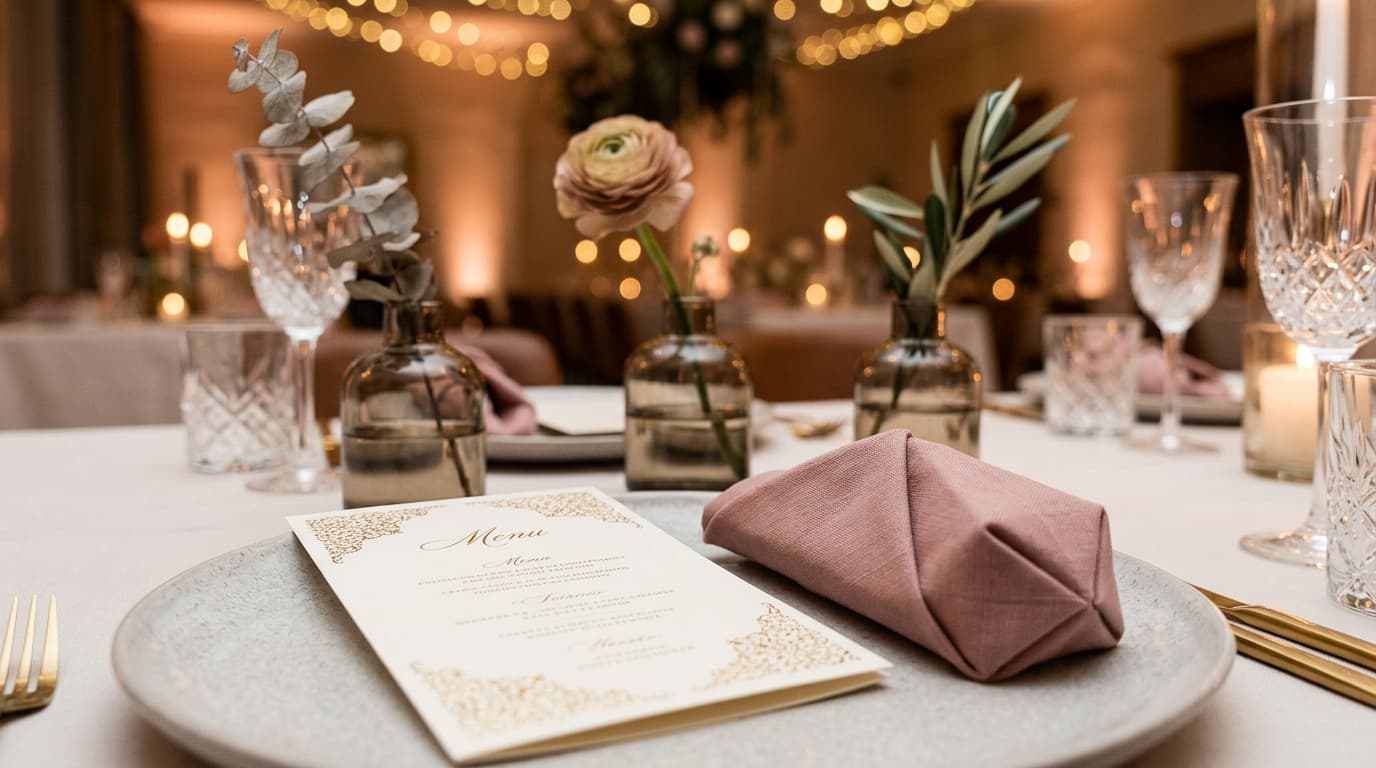 Wedding Menu Card Ideas: Printed, QR, and Creative Alternatives