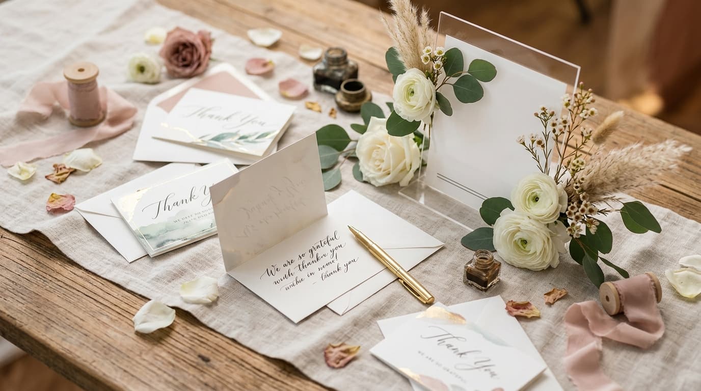 Wedding Thank You Card Ideas: Wording, Design, and Timing