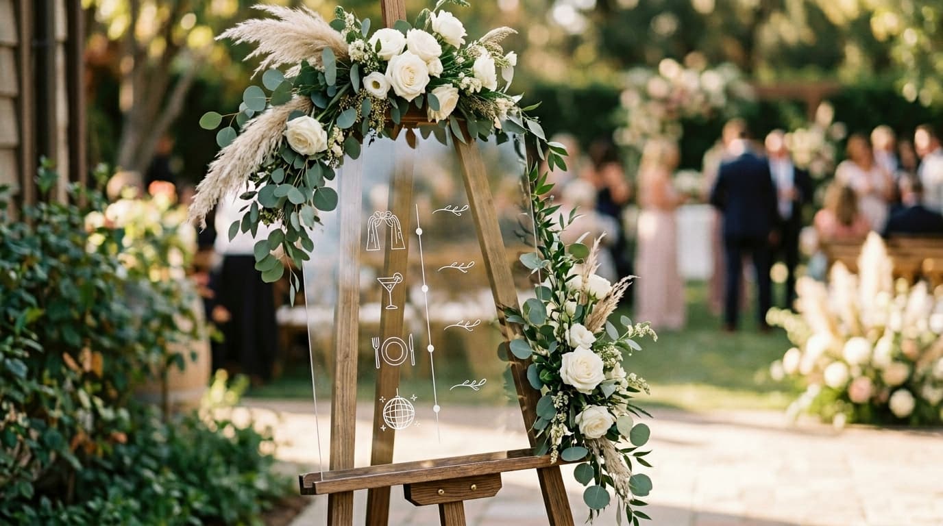 Wedding Timeline Sign for Guests: Keep Everyone on Schedule