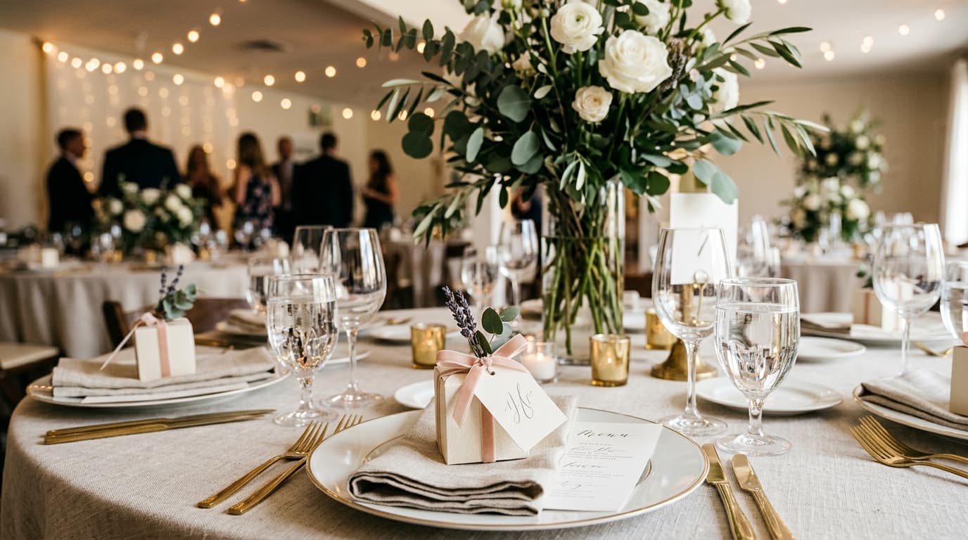 Where to Place Wedding Favors on Your Reception Tables