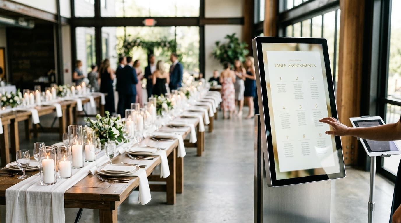 Why Every Wedding Reception Needs a Digital Seating Chart